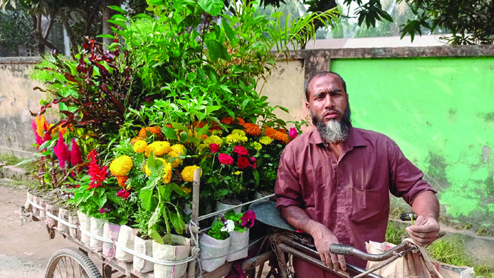 ফুলের চারা বিক্রি করে লাখপতি আমিনুল